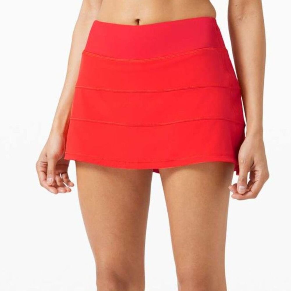 Lululemon Red Pace Rival Skirt / Skort 6